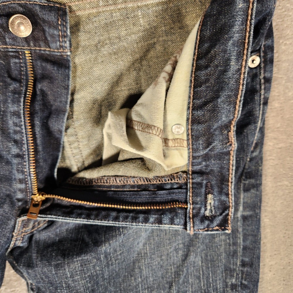 Levi's 511 Slim Fit Jeans Mens 36x32 Dark Blue Excellent Denim Pants 04511-4172 - Picture 6 of 13